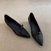 Zapatos Mary Jane Elegantes para Mujer, Estilo Francés, Tacón Oculto, Punta Fina, Lazo, Modelo Nuevo 2026, Planos de Deslizamiento Poco Profundos para Viajes