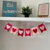 Decoración Festiva Temática del Día de San Valentín Banderín de Fieltro Decoración para Ambiente de Fiesta y Boda Suministros