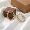 Pendientes de Textura de Alambre Metálico Moda Diseño de Trenza Retorcida Aros Simples Versátiles Cierres de Pendiente Venta al por Mayor Directa de Fábrica