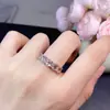 Anillo Retro Desmontable para Mujer Diseño de Nicho Ins Moda con Diamantes Acuamarina Natural Abierto Doble Propósito Gama Alta