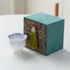 Taza Maestra de Cerámica con Gradiente de Gama Alta para Beber Té, Nueva Taza de Degustación con Esmalte de Cristal Estilo Chino, Juego de Té Kung Fu de Gama Alta
