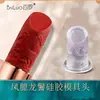 Molde de batom Bailuo faça você mesmo um conjunto de suporte de silicone caseiro para fazer molde de reparo de lábios de stripper esculpido