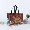 Bolsa No Tejida Recubierta Transfronteriza Bolso de Mano Navideño Embalaje de Ropa Personalizado Bolso de Compras Plegable Estéreo