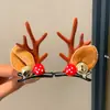 Pinza para el Cabello de Astas de Reno Navideño Accesorios para Tocados 2026 Nuevas Pinzas Laterales para Niños Pinzas Pequeñas Lindas Diadema Navideña