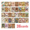 Compra Directa Transfronteriza de 36 Tarjetas Educativas Infantiles con Ilustraciones de Acuarela de Perros Lindos Vintage Estilo Expresión Emocional