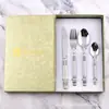 Colunas Romanas Retrô Louça Luminosa Série de Talheres para Comida Ocidental Faca, Garfo e Colher para Casa Restaurante Hotel Fabricante Atacadista de Facas, Garfos e Colheres
