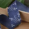 Cinta de Encaje Estampada en Mezclilla Lazo Hecho a Mano DIY Accesorios para el Cabello Ropa Zapatos Sombreros Ropa de Muñeca Accesorios Cinta