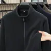 2026 Más Terciopelo Engrosado Ollie Terciopelo Compuesto Gránulo Más Terciopelo 680g Cardigan con Cremallera Ropa de Abrigo Dobladillo de Canalé Hombre
