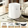 Lixeira com rodas para sala de estar, uso doméstico, novo modelo 2026, luxo leve, de alta qualidade, alto valor estético, lixeira móvel para cozinha e quarto