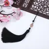 Gota de Agua Diamante Borla Larga Hielo Prensado Seda Hielo DIY Hecho a Mano Colgante Borla Accesorios Antigua Dinastía Han Colgante para Abanico Venta al por Mayor