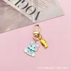Llavero Creativo Estilo Japonés Pez Gato Hueso de Cachorro Accesorios de Aleación con Goteo de Aceite Colgante Decorativo de Bolsa de Dibujos Animados Lindo