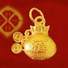 Colgante de dama de oro arena de Vietnam al por mayor colgante de oro arena amor gota de agua pavo real collar tienda de oro mismo colgante de oro