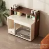 Gabinete Móvil para Arenero Inodoro para Mascotas Semi-Cerrado a Prueba de Olores con Control de Arena Almacenamiento Integrado Casa para Gatos Inodoro para Gatos