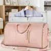 Bolsa de mão dobrável feminina de grande capacidade, bolsa para terno, bolsa de viagem, bolsa de armazenamento multifuncional, bagagem, bolsa para roupas