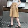 Shorts de Verano para Niñas 2025 Nueva Moda Estilo Coreano Moderno Casual Delgados de Largo Medio para Niños Mayores Tendencia Transfronteriza