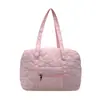 Bolsa de Viagem Bordada Tote Ombro Portátil Bolsa Amor Fitness Nova para Viagens de Curta Distância Nylon Coreano Grande Capacidade