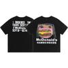 Travis Scott Cactus Jack Espuma Estampada Cuello Redondo Manga Corta TS High Street Hip Hop Trendy Camiseta Europea y Americana