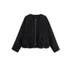 Fabricantes Mayoristas de Ropa para Mujer Transfronteriza Moda Callejera Europea y Americana Nueva 2025 Cortavientos Casual para Exteriores Chaqueta de Vuelo Chaqueta
