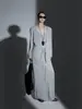 Nuevo Estilo Primavera y Verano Chaleco Cardigan de Punto de Acetato de Gama Alta para Mujer Falda de Caída Relajada Conjunto de Ropa Casual para el Trabajo