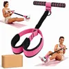 Treinador de resistência com pedal para os pés, auxiliar de abdominal transfronteiriço, equipamento multifuncional de fitness doméstico para treino de músculos abdominais, faixa de resistência com pedal para os pés