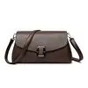 Nova Bolsa de Ombro Única com Múltiplos Compartimentos em Couro Macio para Mulheres Versátil Bolsa de Mão Bolsa Transversal Moda Grande Capacidade para o Dia a Dia Estilosa Tendência