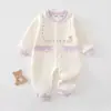 Ropa para Bebé Recién Nacido Mono Acolchado 2026 Otoño/Invierno Nuevo Mono Cálido Traje para Gatear para Niños y Niñas para Salidas
