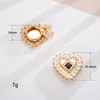 Novo Estilo Botões Decorativos para Roupas Femininas em Formato de Peixe com Gotejamento de Óleo Acessórios DIY Botões de Coroa Pequena com Strass Acessórios de Joias