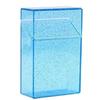 Caja de cigarrillos de plástico de color transparente con rama gruesa que puede contener todo el paquete de cigarrillos, caja de almacenamiento de color sólido transparente, soporte de generación