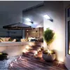 Luz de Calle Solar Montada en Pared Exterior Luz de Jardín Impermeable Sensor de Movimiento Humano Control Remoto Iluminación Rural Luz Led