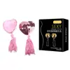Cobre-mamilos de Lantejoula em Forma de Coração com Franja, Adesivos de Silicone para Mamilos, Adesivos Sexys Inovadores para Seios Femininos em Forma de Gota de Sangue, Atacado para Quarto