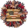 Guirlanda Transfronteiriça de Dia da Independência Americana Decoração para Pendurar na Porta Decoração Adereços de Feriado Decoração Utensílios Diários