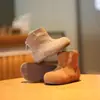 Botas Bebê Menina 2026 Outono Inverno Novas Botas Curtas Meninas Solado Macio Botas Pequenas de Couro para Meninas Botas Martin