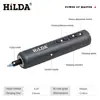 Conjunto de Chave de Fenda Elétrica Hilda Transfronteiriço Novo Pequeno Doméstico Bateria de Lítio Recarregável Conjunto de 39 Peças Conjunto em Caixa Plástica