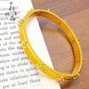 Tienda de Oro Mismo Estilo Oro Antiguo Chapado Diamante Cepillado Pulsera Cierre Trébol de Cuatro Hojas Nuevo Estilo Chino Pulsera Cierre Trébol de Cuatro Hojas