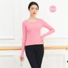 Top Moderno de Manga Larga Ajustado para Mujer Otoño e Invierno, Diseño con Forma de Dedo, Adecuado para Entrenamiento Básico y Actuaciones de Profesores de Danza