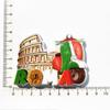 Fabricantes de suministro de comercio electrónico transfronterizo al por mayor Italia Roma imán de impresión 3D pegatinas para refrigerador artesanías conmemorativas de viaje