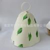 Sombrero de Fieltro para Sauna al por Mayor Transfronterizo, Gorro de Baño de Fieltro Simple Estampado para Aguas Termales, Sombrero de Fieltro Aislante del Calor Absorbente de Agua para Secar el Cabello en el Baño