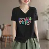 Comercio exterior transfronterizo último lote de comercio exterior marca grande etiqueta cortada ropa de maternidad camiseta de manga corta versátil a la moda elegante top camisa de capa base