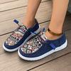 Zapatos de Mujer de Moda, Elegantes y con Estilo, Esenciales de Moda, Mocasines Planos de Piel de Vaca con Punta Redonda y Corte Profundo en la Tela