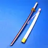 Accesorios de cosplay de anime Hoja de bambú Funda de ABS Cuchillo de Sauron Flujo de tres cuchillos Tai knife One Piece Morado Yan magia sin hoja abierta
