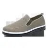 Zapatos Nuevos de Malla Transpirable Antideslizante Tejido Fly-Knit al por Mayor Zapatos Slip-On para Conducir Zapatos para Hombre Transfronterizos Zapatos de Tela del Viejo Pekín Zapatos Casuales para Hombre