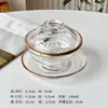 Taza de Nido de Pájaro de Vidrio con Tapa, Bol Transparente para Postre de Frutas, Bol para Agua con Azúcar, Juego de Tazones para Hongo Blanco, Taza de Sopa, Taza de Vidrio Giratoria