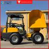 Caminhão basculante frontal de engenharia hidráulica automático a diesel com galpão de ferro pequeno carregador caminhão basculante