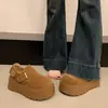 Sandalias Birkenstock de Plataforma Retro para Mujeres Bajitas 2026 Otoño Nuevo Estilo Versátiles con Faldas Suela Suave Zapatos Casuales Individuales