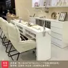 Conjunto de Mesa e Cadeira para Manicure Cadeira de Manicure Mesa de Manicure Estação de Manicure Simples Dupla Estilo Japonês Armário de Armazenamento para Manicure Armário de Exposição