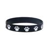 Pulseira de pulso de garra de cachorro de festa temática de animal de estimação quente transfronteiriça europeia e americana simples de impressão de pata de animal fofo pulseira de silicone
