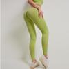 Liquidación Venta Cruzada Conjunto de Yoga Fitness Sin Costuras Elevador de Glúteos Elástico Deporte Fitness Chaleco de Yoga Leggings de Fitness de Cintura Alta