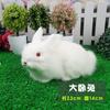 Adornos de animales de pelo de conejo de simulación, juguetes de animales de conejo de simulación, decoraciones para el hogar al por mayor