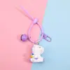 Nuevo llavero de unicornio de resina personalidad colgante para bolsa de pareja lindo llavero de muñeca pequeño regalo al por mayor