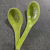 Cuchara para sopa de restaurante Hogar Flor verde de melamina Caracol Fideo Plástico Picante Caliente Wonton Ramen